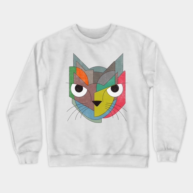 Cubicat Crewneck Sweatshirt by bulografik